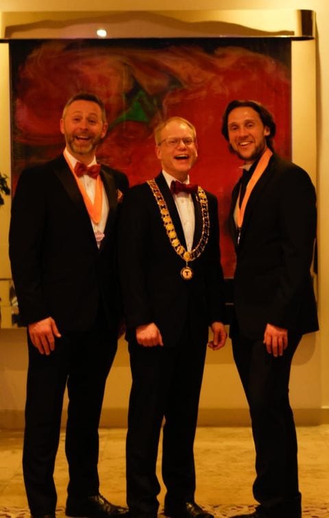 Dan Deighton with Kevin O'Reilly and Steve Campion